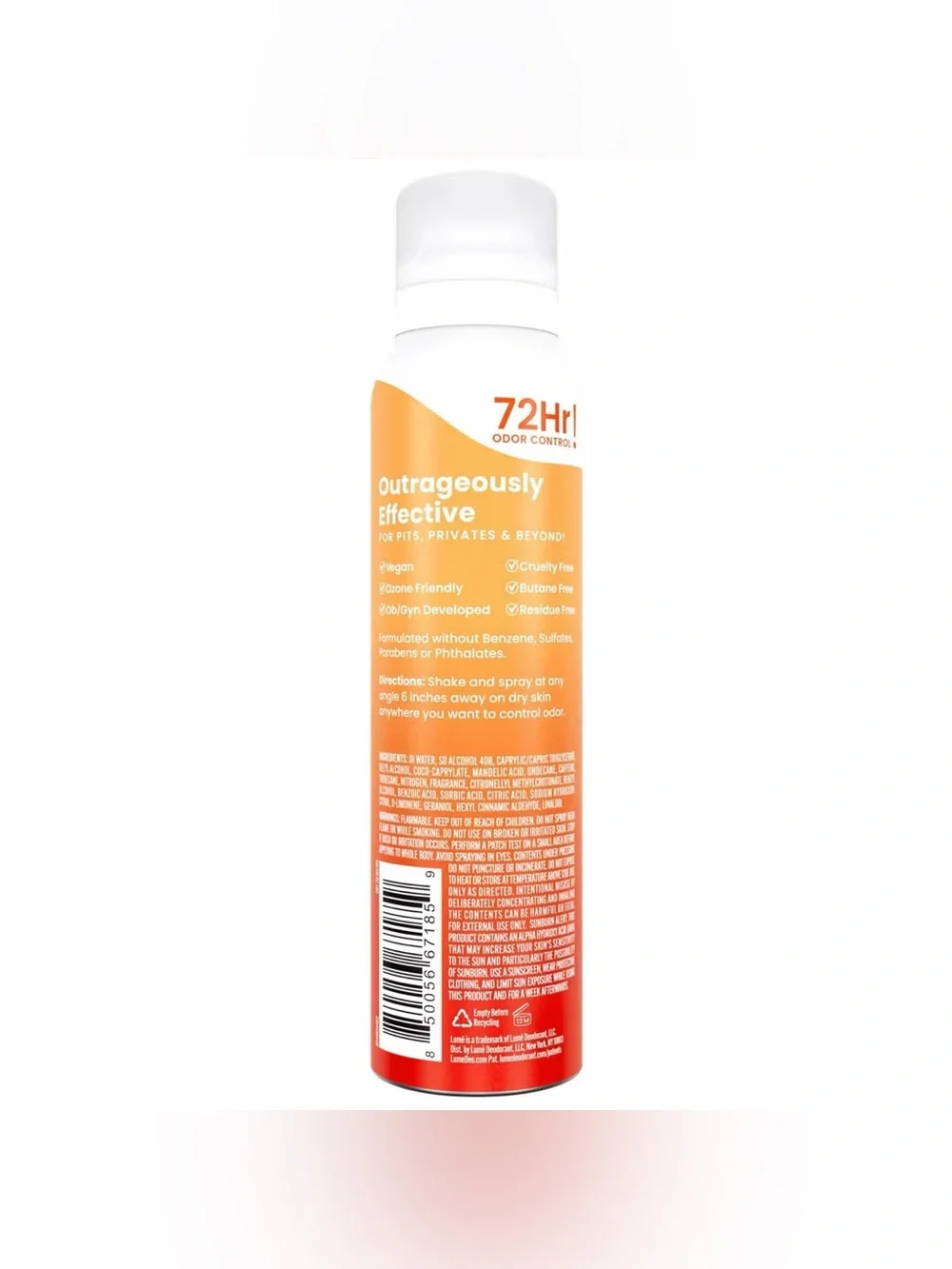 Lume Whole Body Deodorant Spray — Clean Tangerine (Orange) - Picture 3 of 8